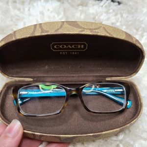 Coach glasses and case